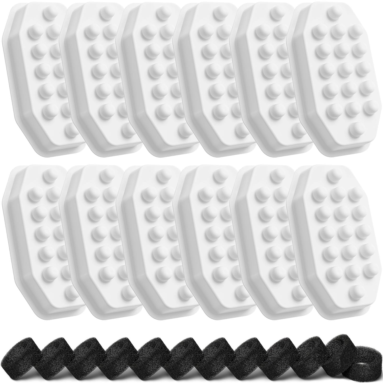 Neareal 12-pack carbon filters for cleaner drinking water.