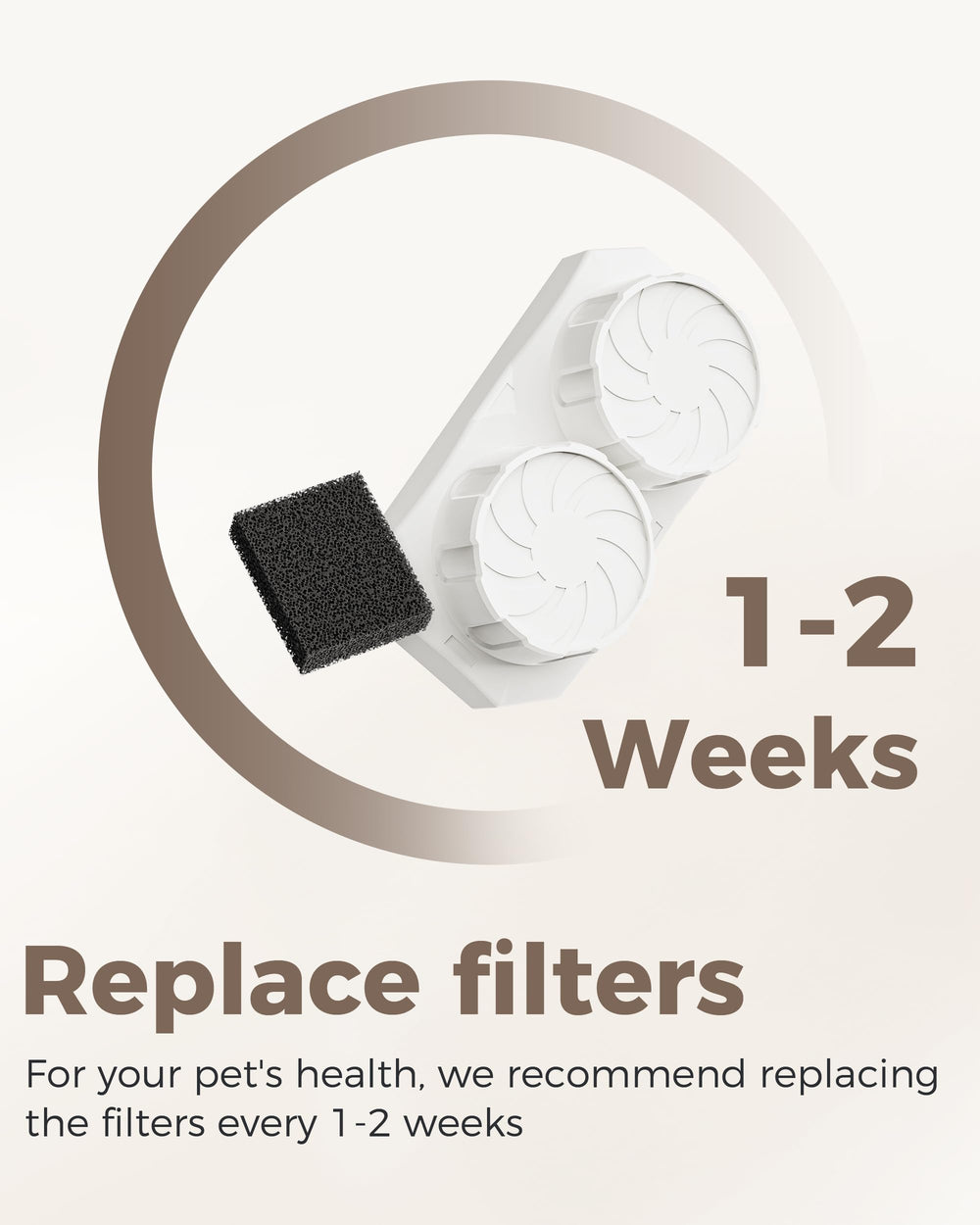 Neareal activated carbon detail highlights odor control and water freshness.