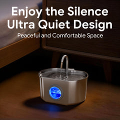 Neareal Cat Fountain 73oz capacity keeps pets hydrated longer.