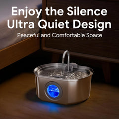 Neareal cat water fountain 108oz capacity minimizes refills between uses.