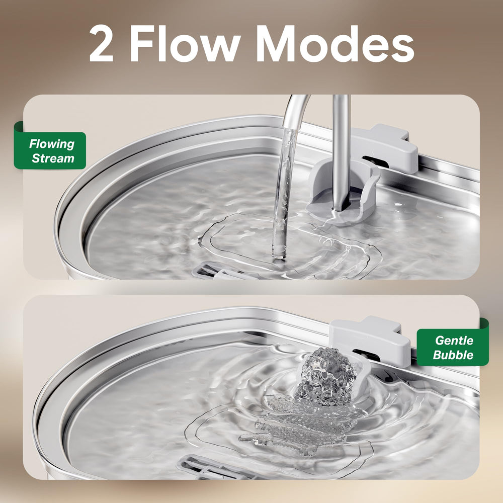 Neareal flowing water design entices cats to drink more water.
