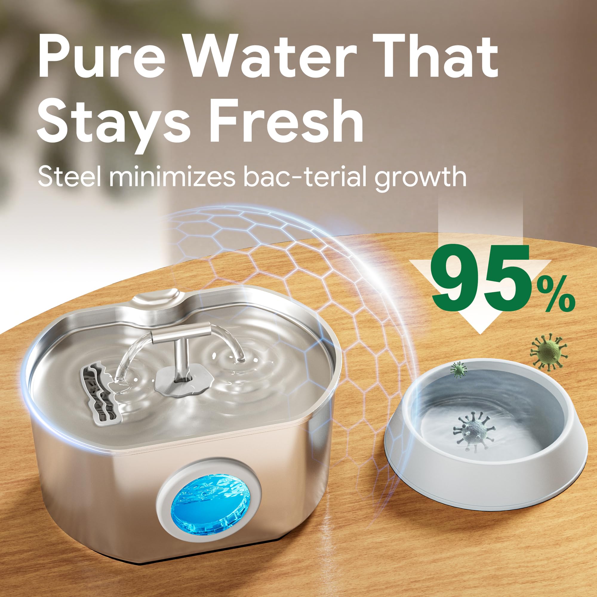 Neareal indoor-use fountain fits compact spaces in homes