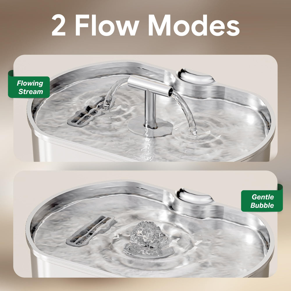 Neareal streaming design mimics flowing water to encourage drinking