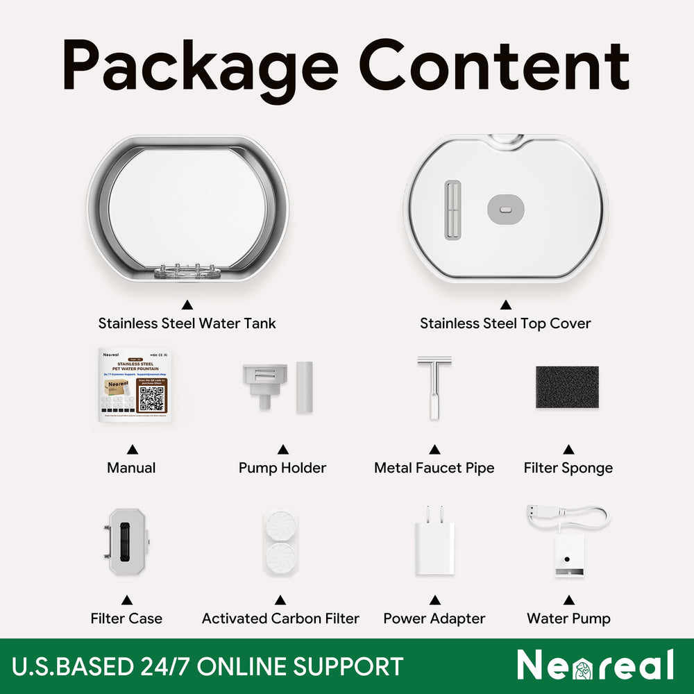 Neareal travel-friendly cat fountain designed for pets on the go