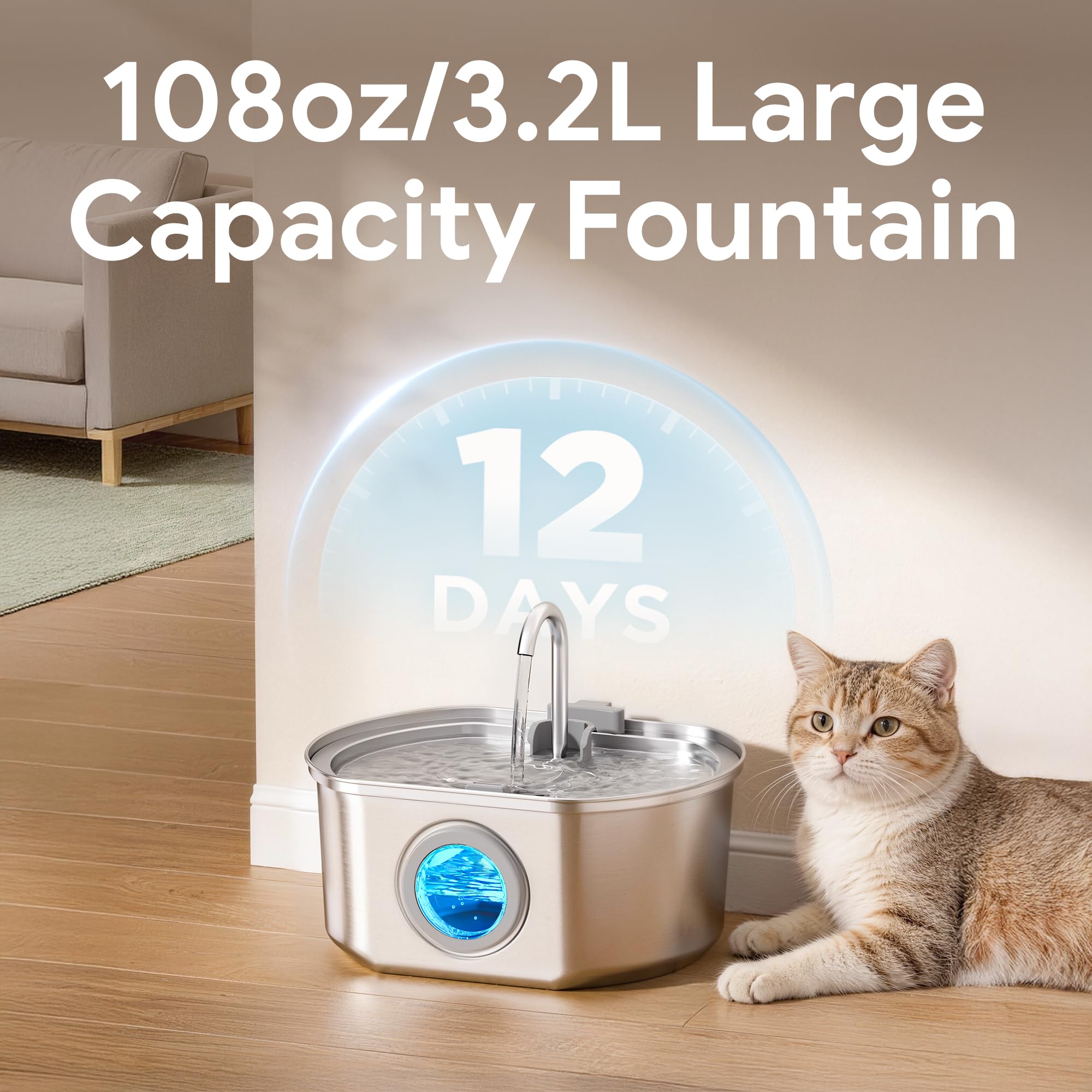 Neareal ultra-silent 5V pump operates quietly for peaceful drinking.
