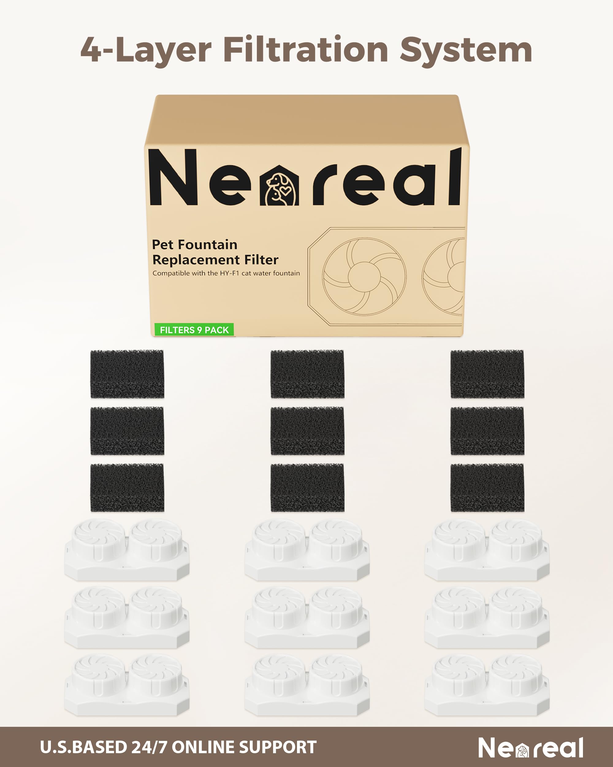 Neareal fountain usage scenarios illustrate daily pet hydration routines