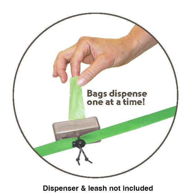 Neater Bags fit neatly inside the Neater Bag Dispenser.