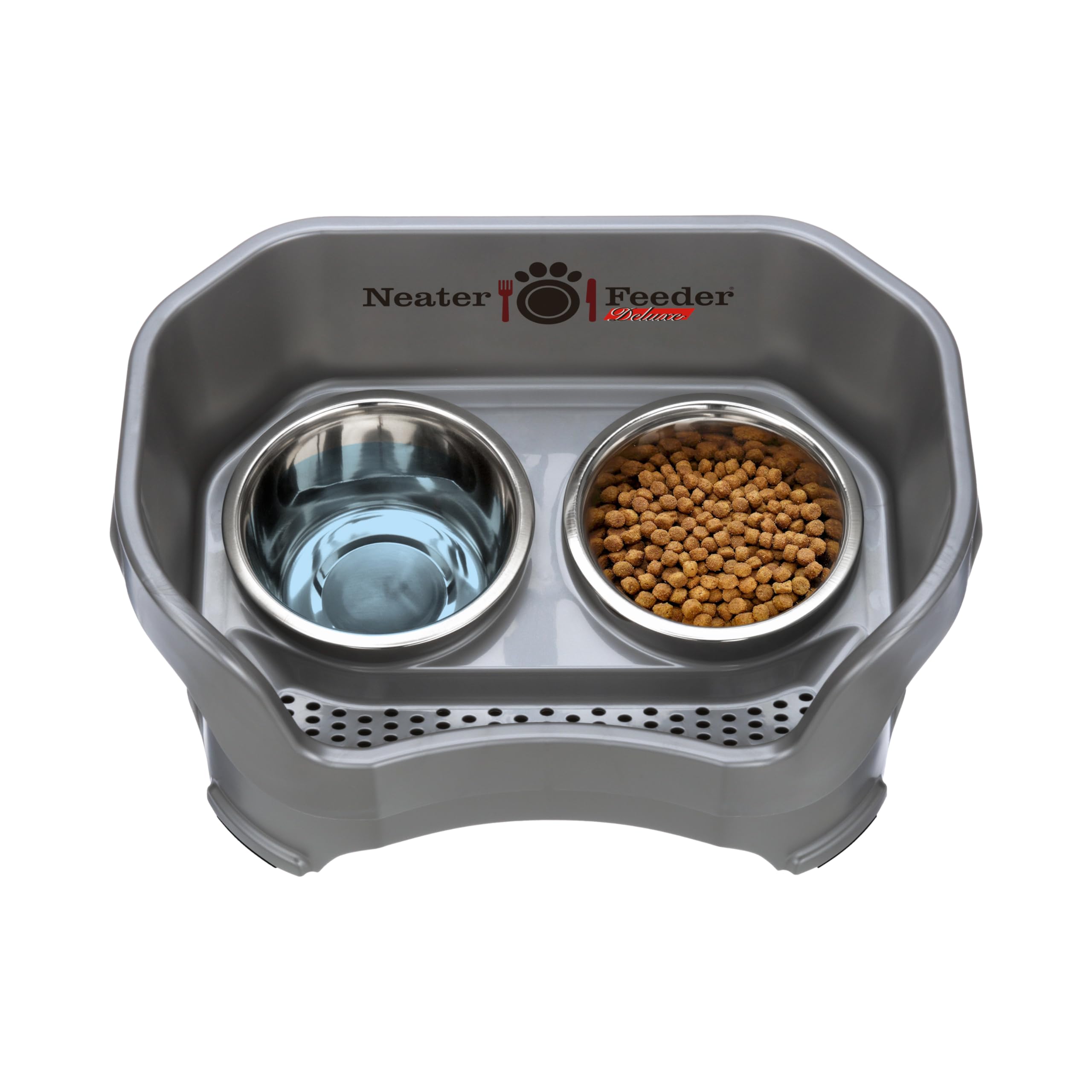 Neater Feeder Deluxe is top-rack dishwasher safe for easy cleaning.