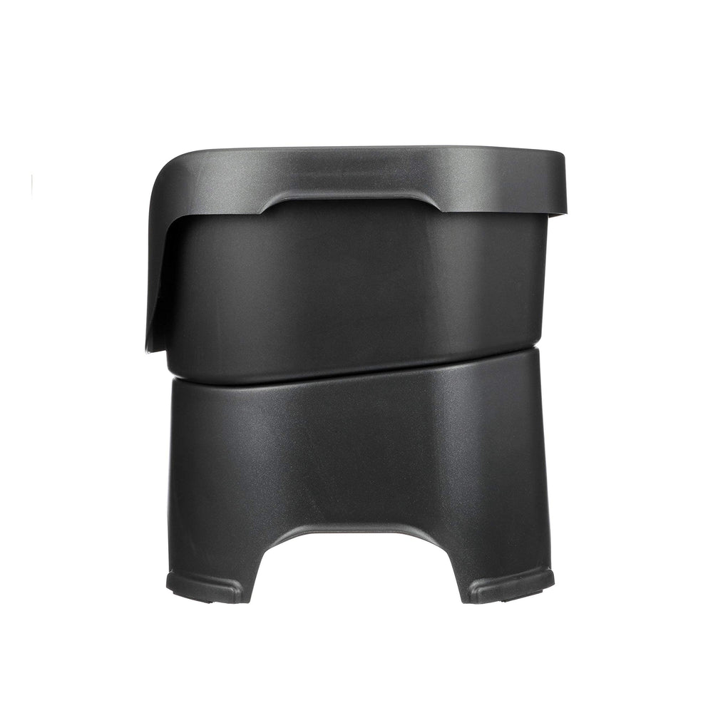 Neater Feeder Deluxe dual-compartment setup keeps food and water organized.