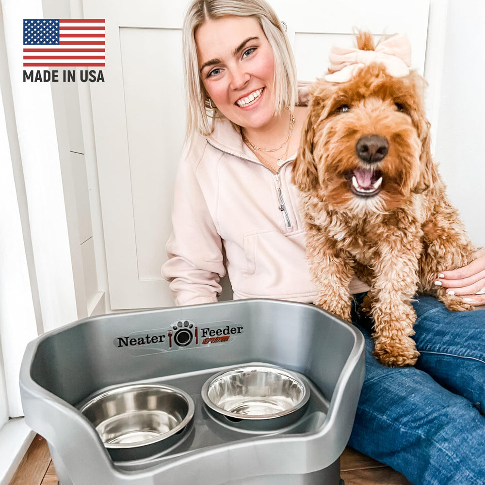 Neater Feeder Deluxe 3.5-cup food bowl supports easy portioning.