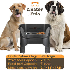 Neater Feeder Deluxe non-slip feet prevent sliding during meals