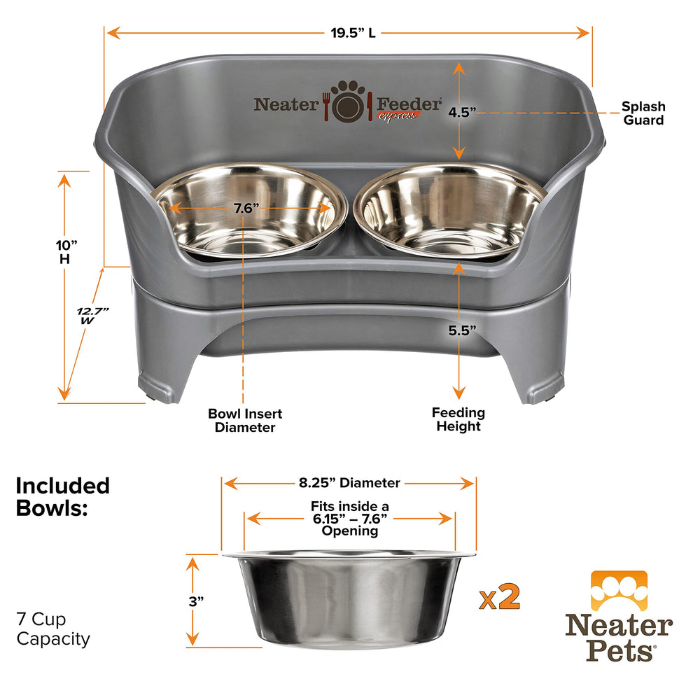 Neater Feeder Express stands 5.5 inches high for medium to large dogs