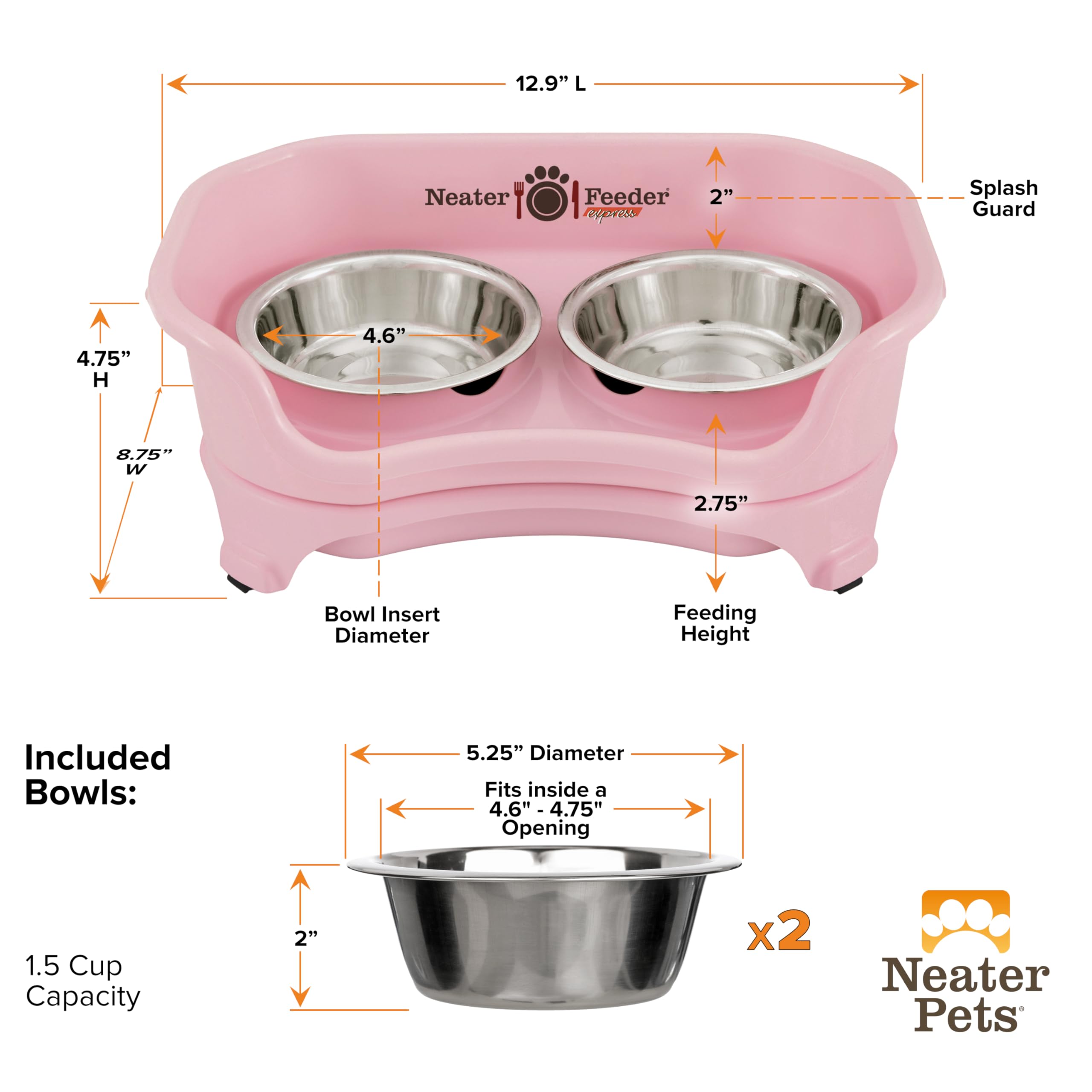 Neater Feeder Express bowls are top-rack dishwasher safe.