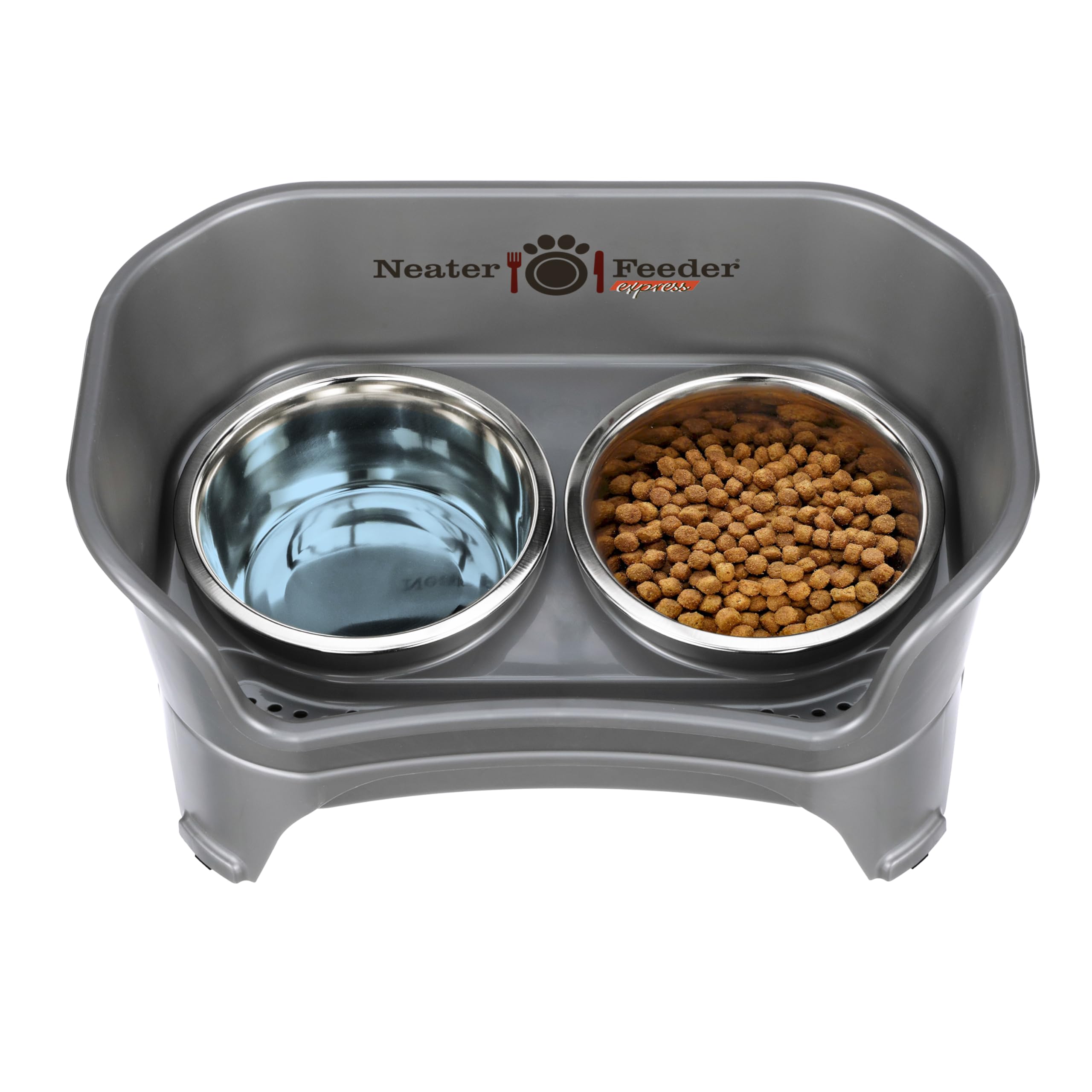 Neater Feeder Express top-rack dishwasher-safe bowls and stand for simple care