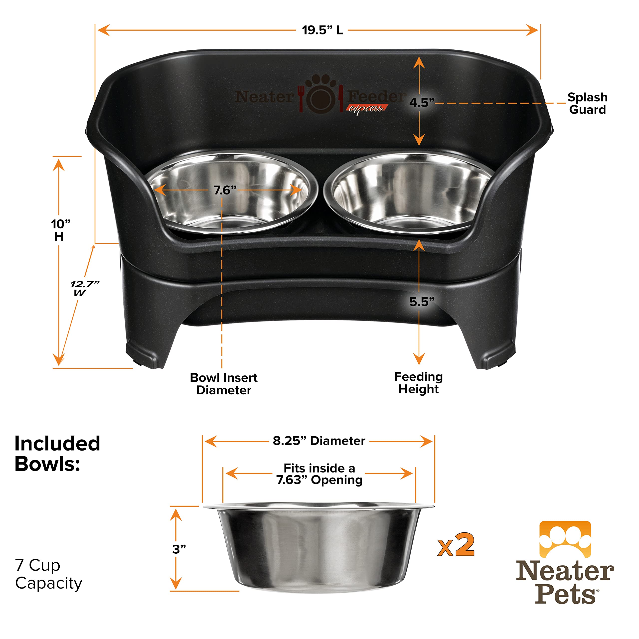 Neater Feeder Express dog bowls set for clean, organized feeding spaces.