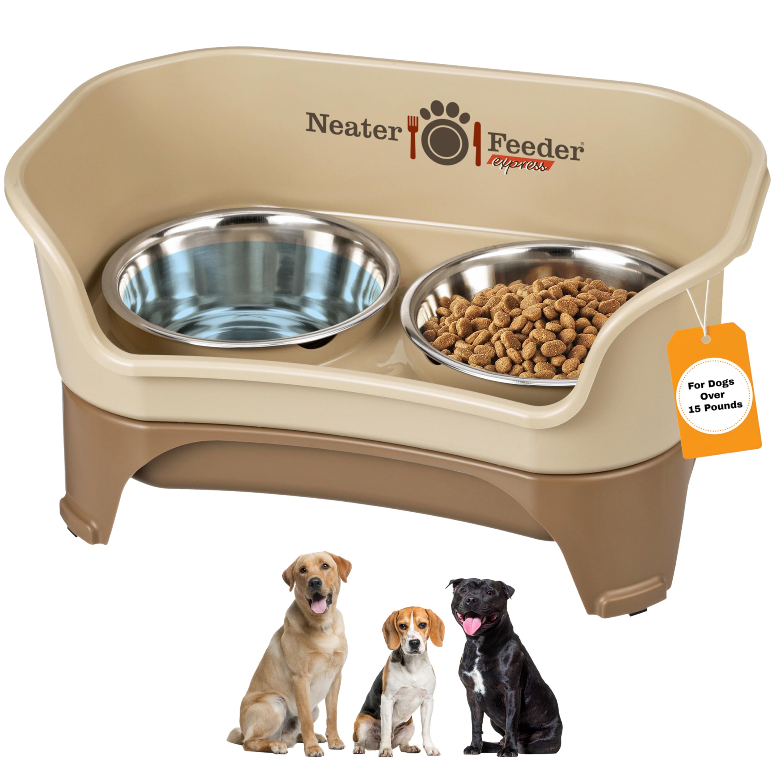 Neater Feeder Express mess-proof station design keeps meals tidy.