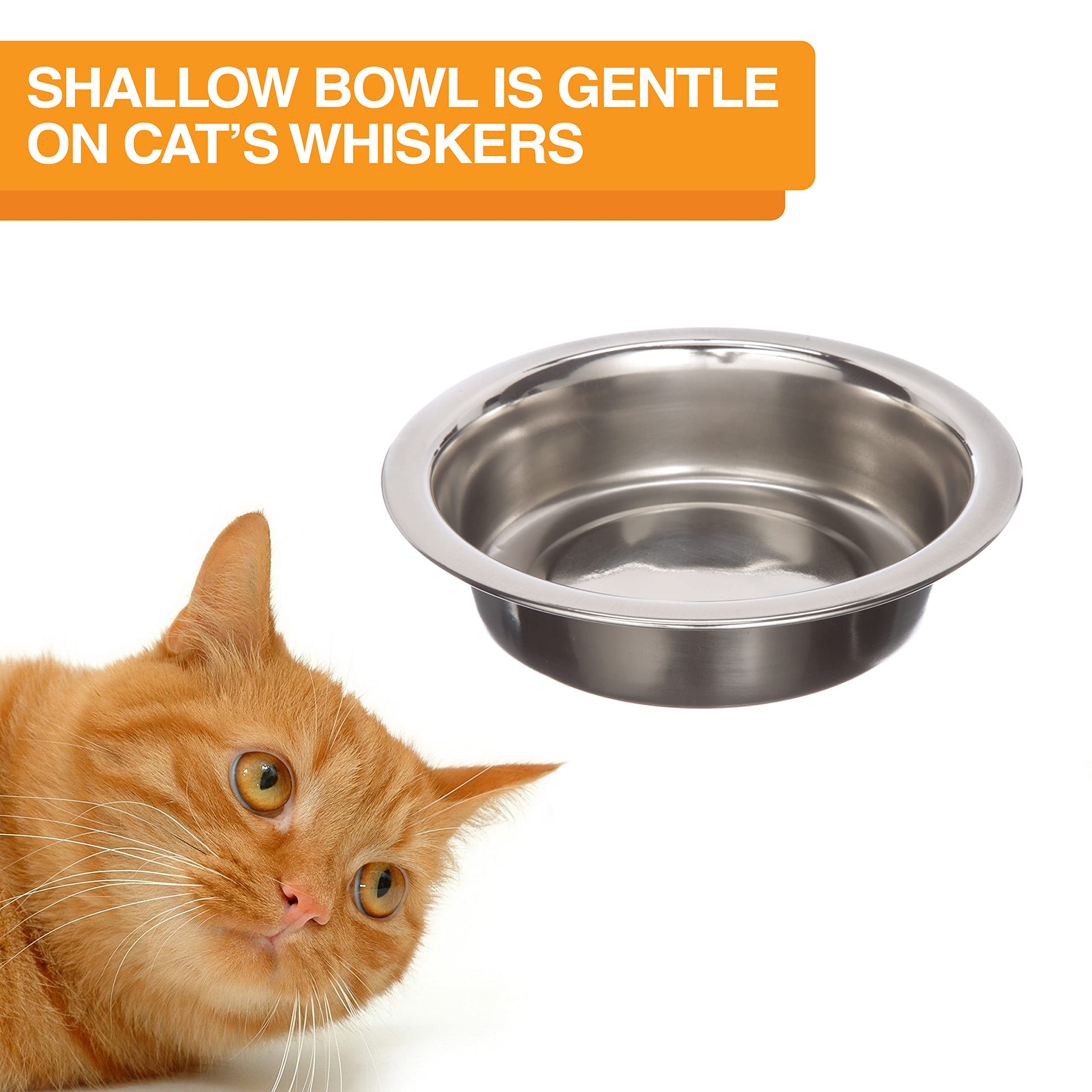 Neater Feeder Express durable stainless steel bowls for easy cleaning