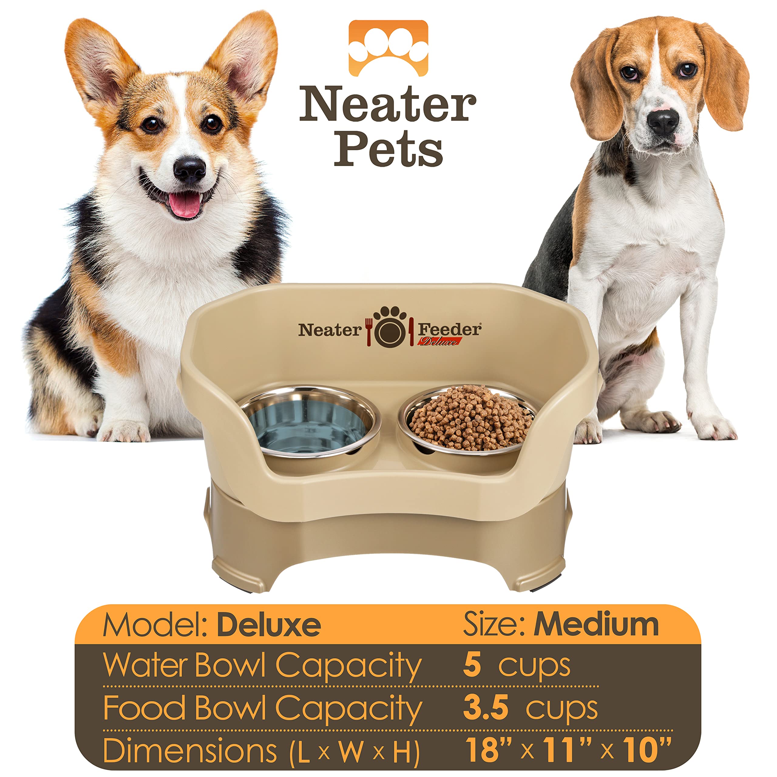 Neater Feeder non-slip feet keep the feeding station stable.
