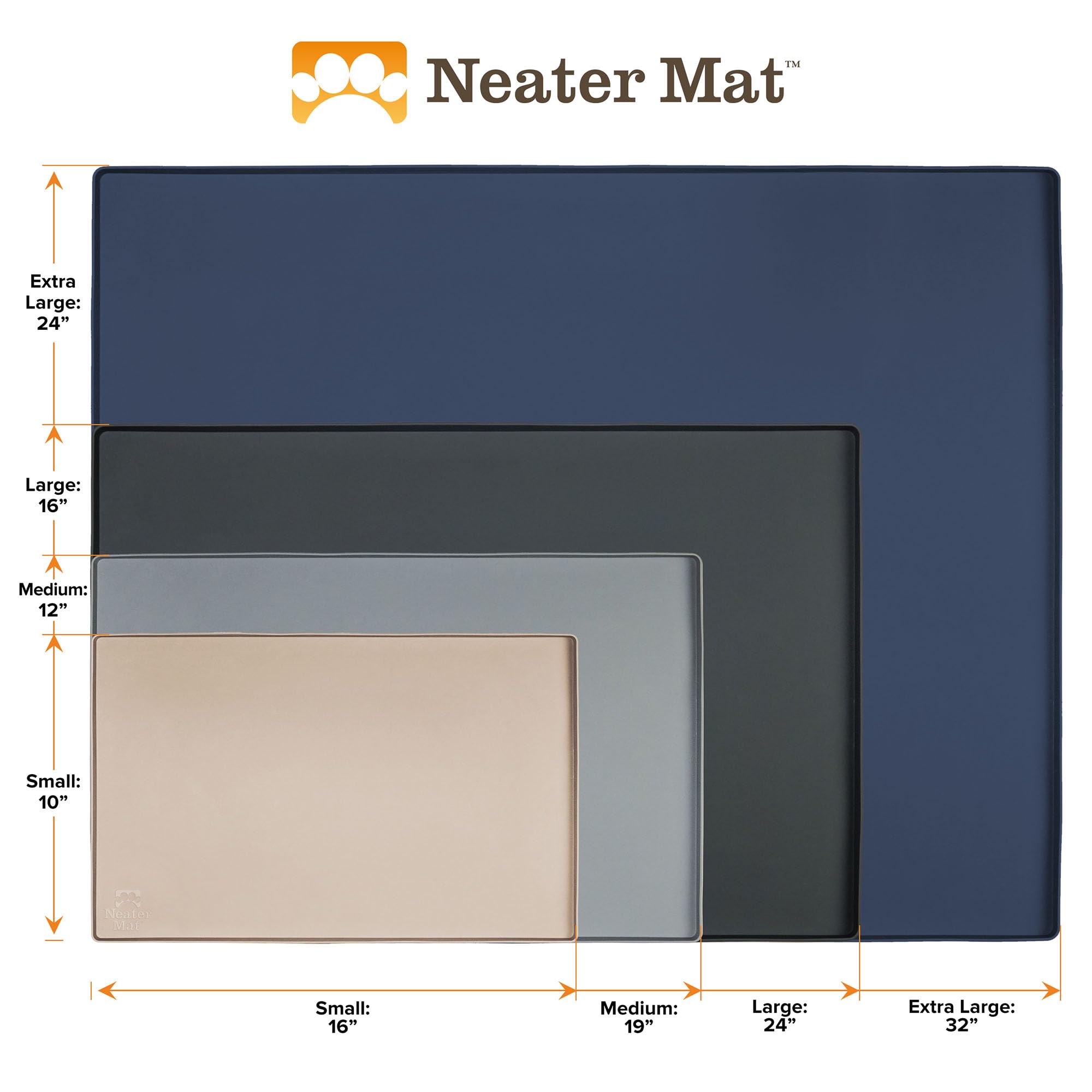 Neater Mat in grey complements modern kitchens.