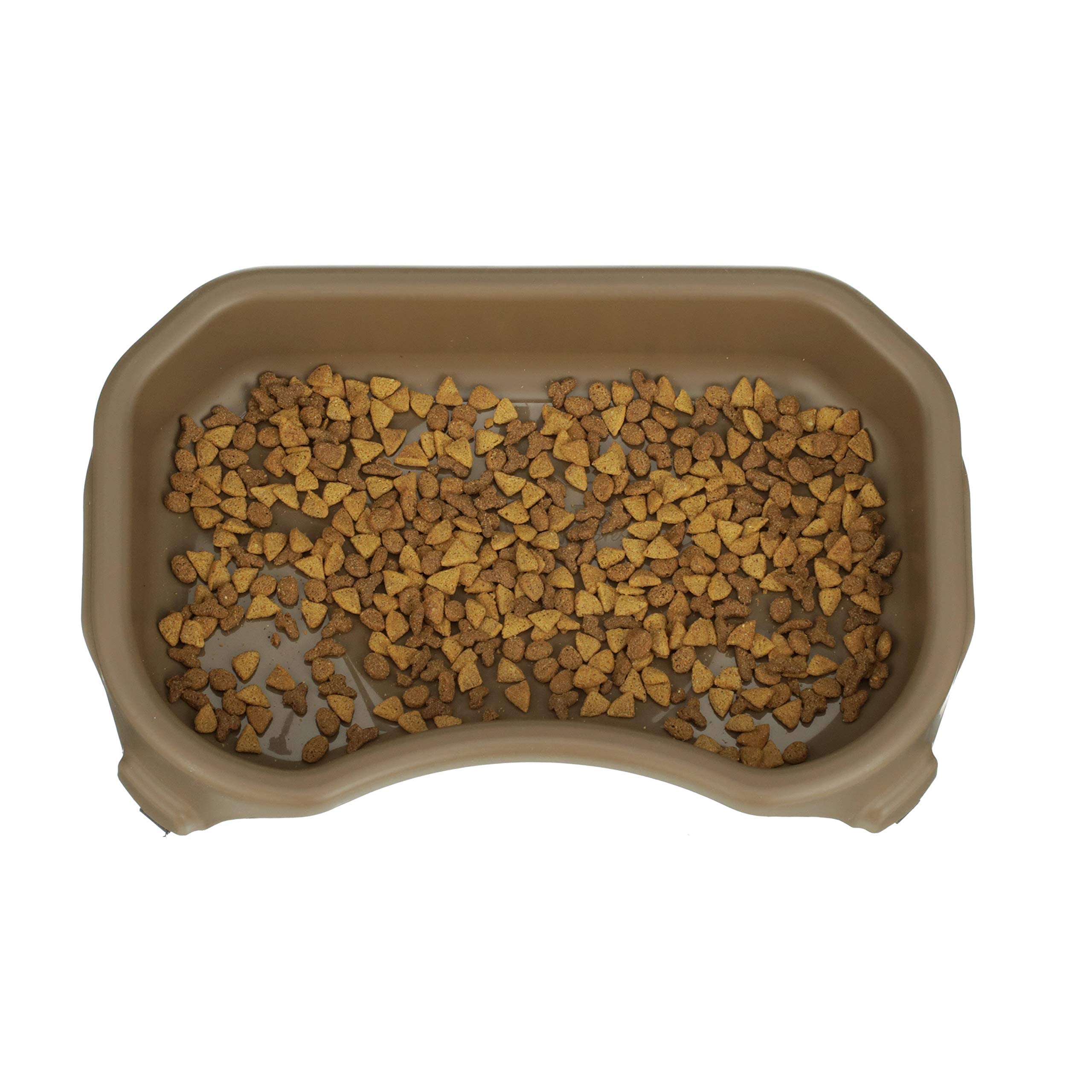 Neater Pet Brands champagne color bowl fits outdoor spaces