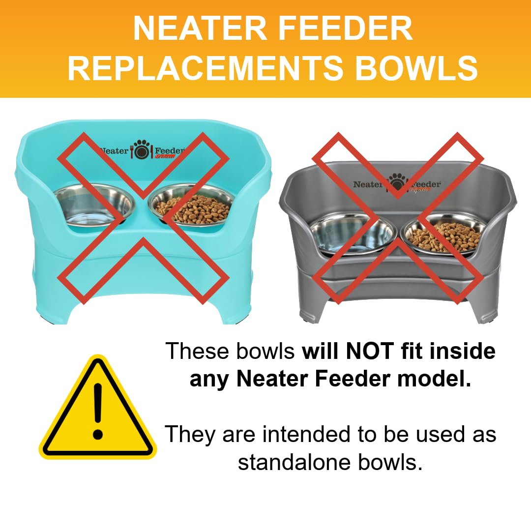 Dishwasher-safe Neater Pet Brands bowls for easy post-meal cleanup.