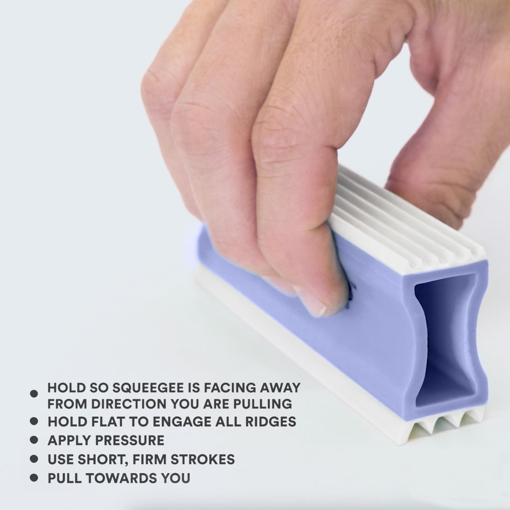 Squeegee blade variant on FurDozer for fast surface cleanup.