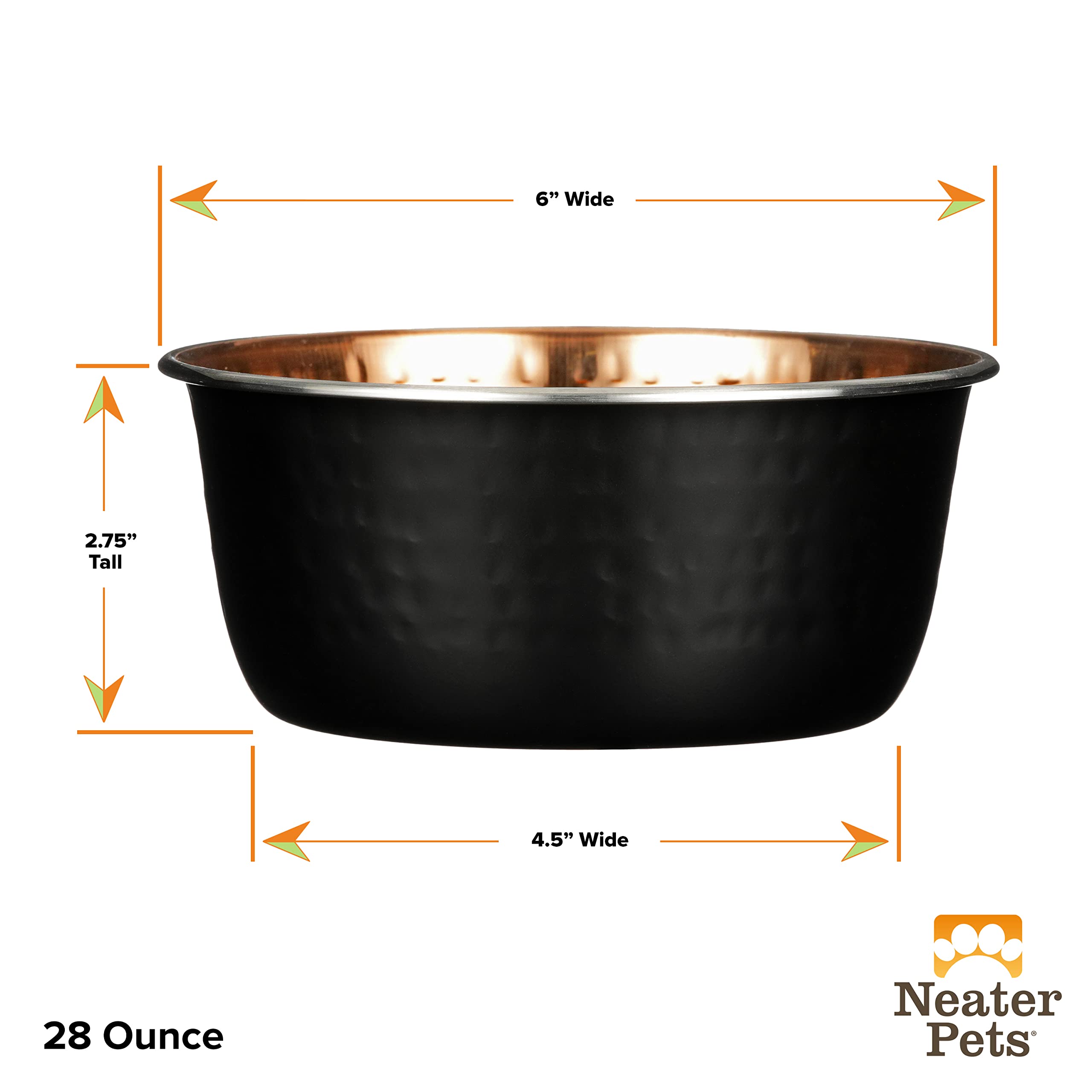 Neater Pet Brands durable stainless steel bowl for daily use.