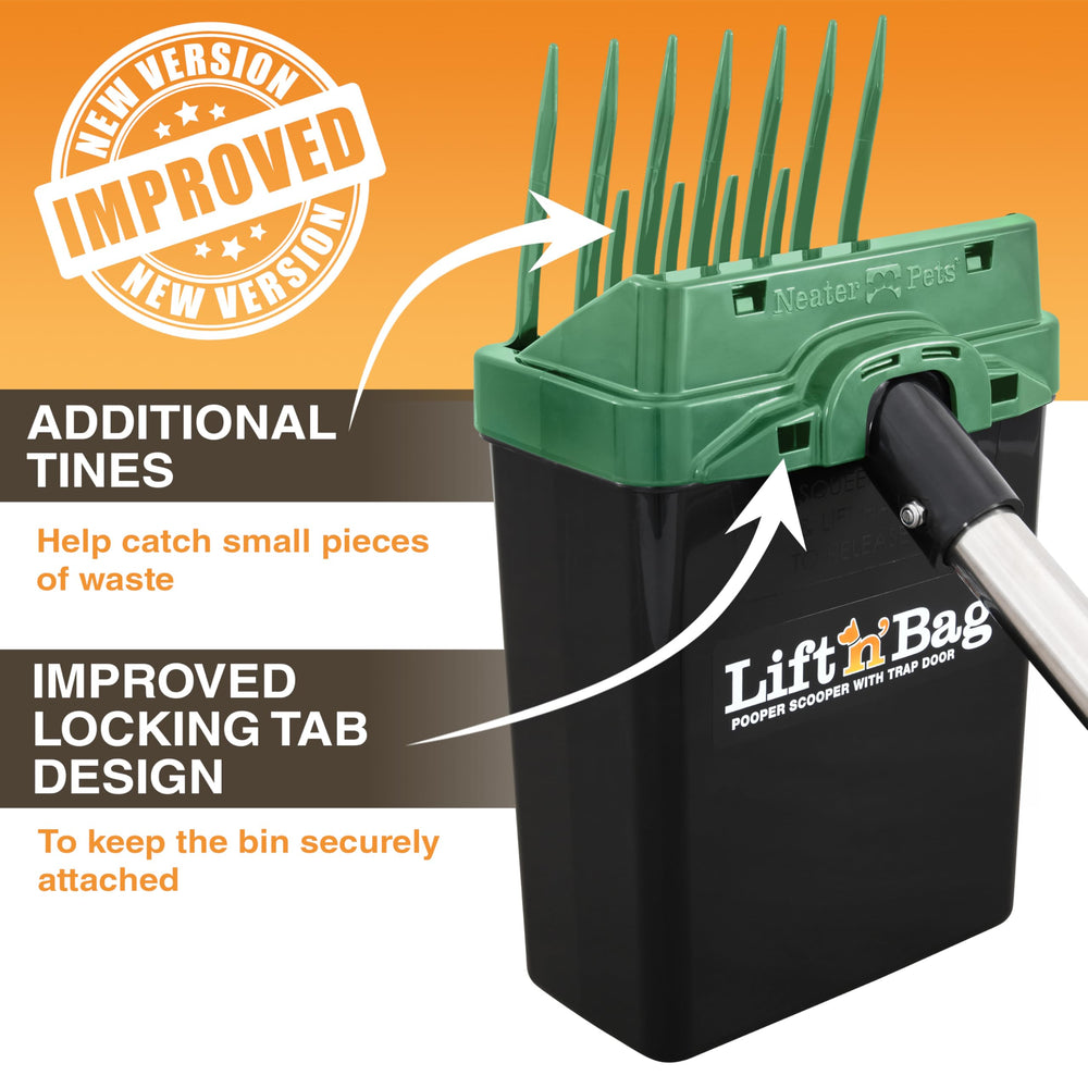 Neater Pet Brands Lift N’ Bag 2.0 features a patented design.