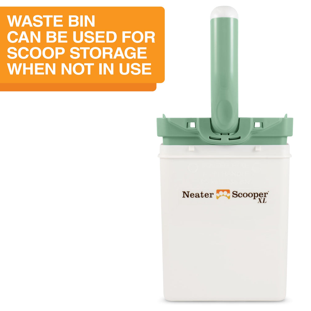 Made in USA, Neater Scooper XL uses durable plastic that resists rust