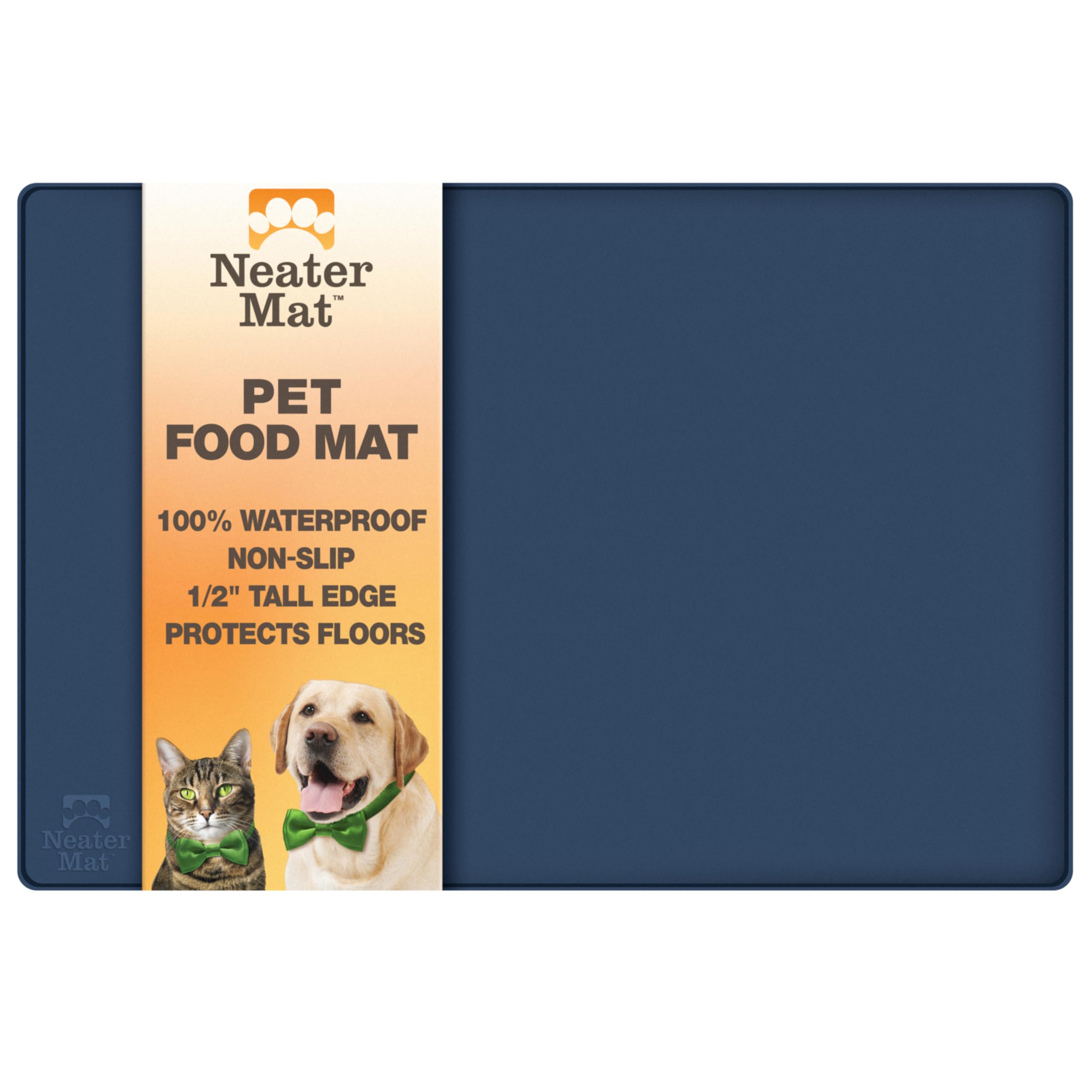 Neater Mat anti-slip bottom keeps bowls steady on hard floors.