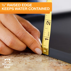 Neater Mat provides a stable, two-bowl setup for meals.