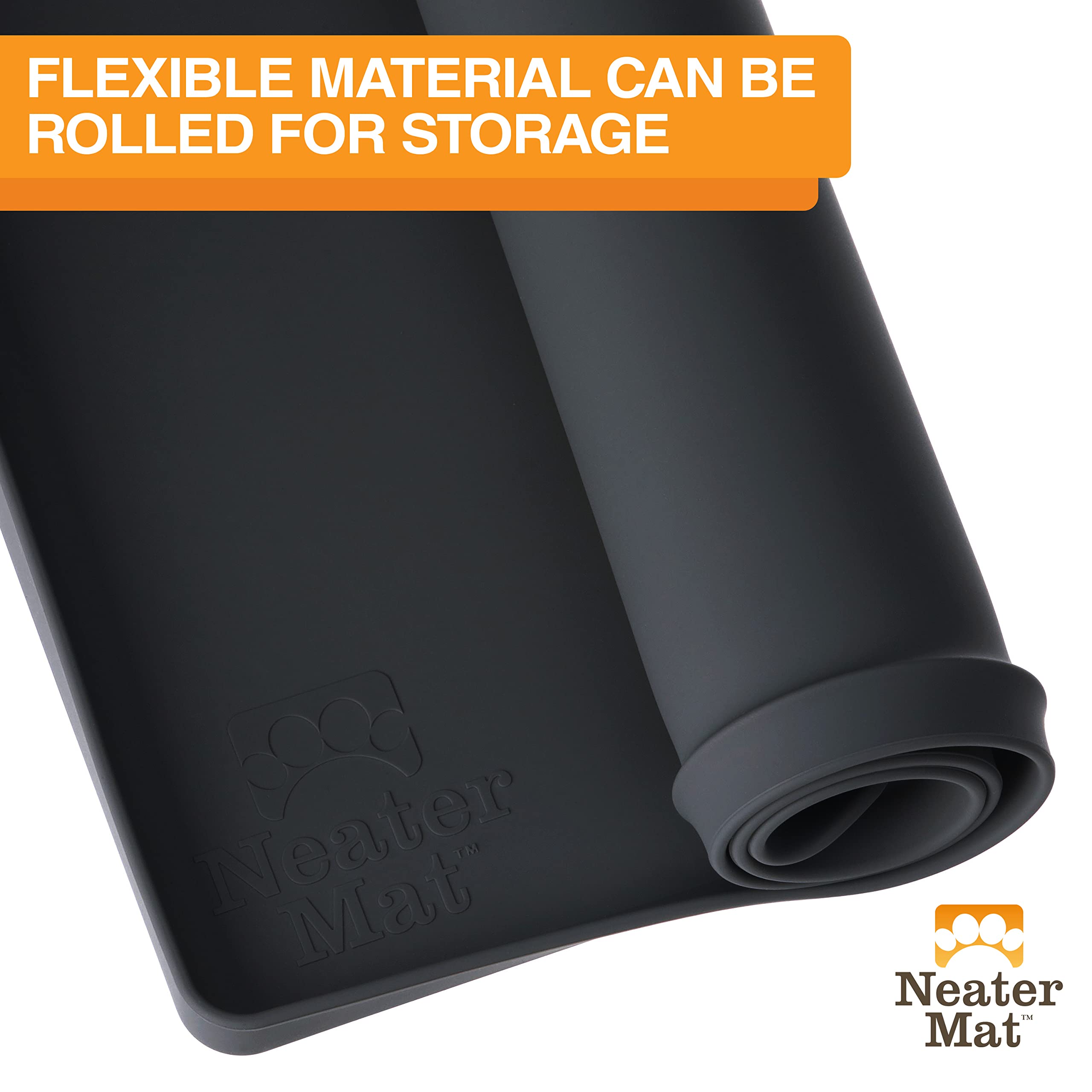 Neater Mat measures 24 by 16 inches for ample coverage.