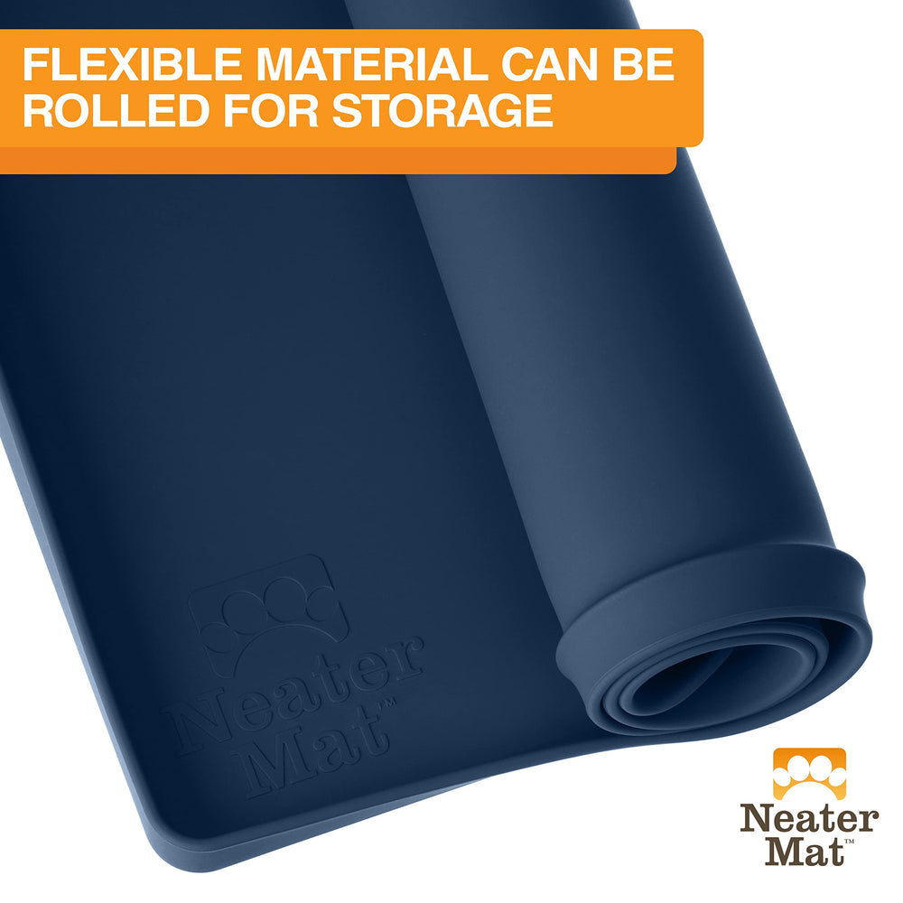 Neater Mat supports organized feeding areas for pets.