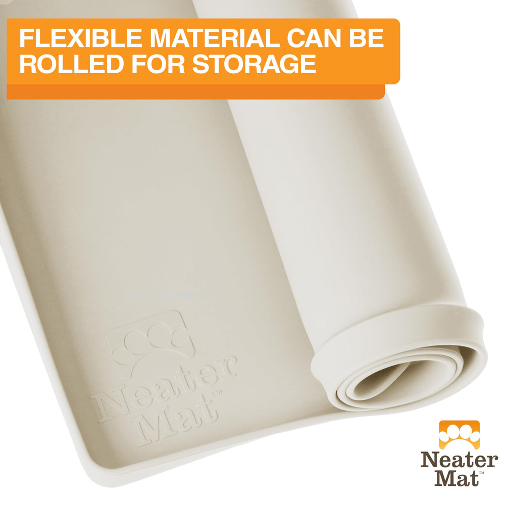 Neater Mat folds for travel and compact storage.