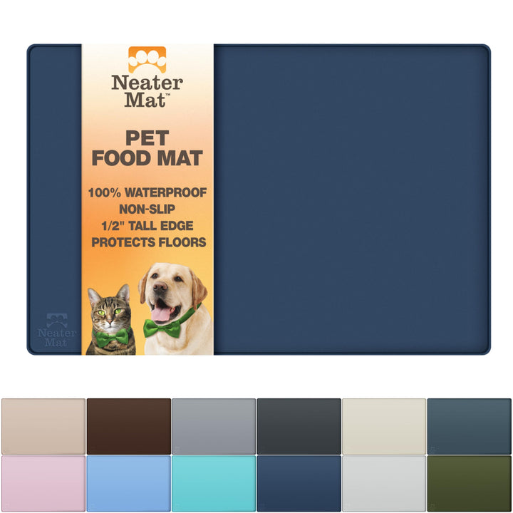 Neater Mat keeps spills under bowls for dogs and cats.