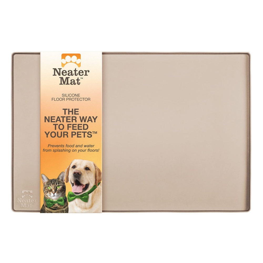 Neater Mat by Neater Pet Brands under bowls with raised edge to control spills