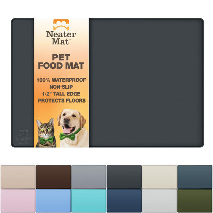 Neater Mat under bowls protects floors from spills.