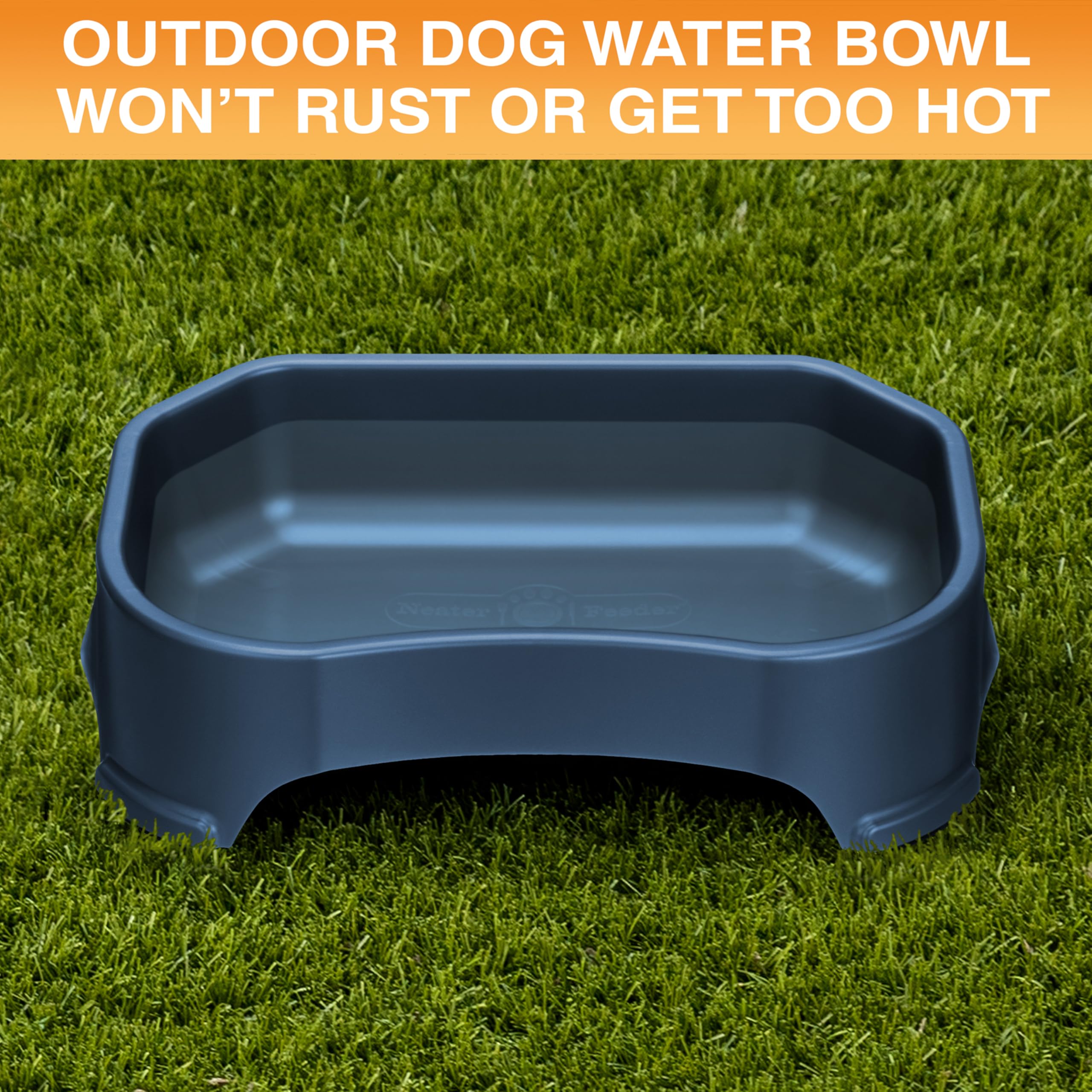 Neater Pet Brands no-spill design bowl reduces splashes during outdoor activities