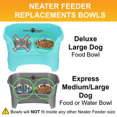 Set of two bowls serves food and water or a spare.