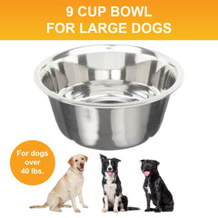 Neater Pet Brands stainless steel bowls close-up show durable, dent-resistant design ideal for daily use.