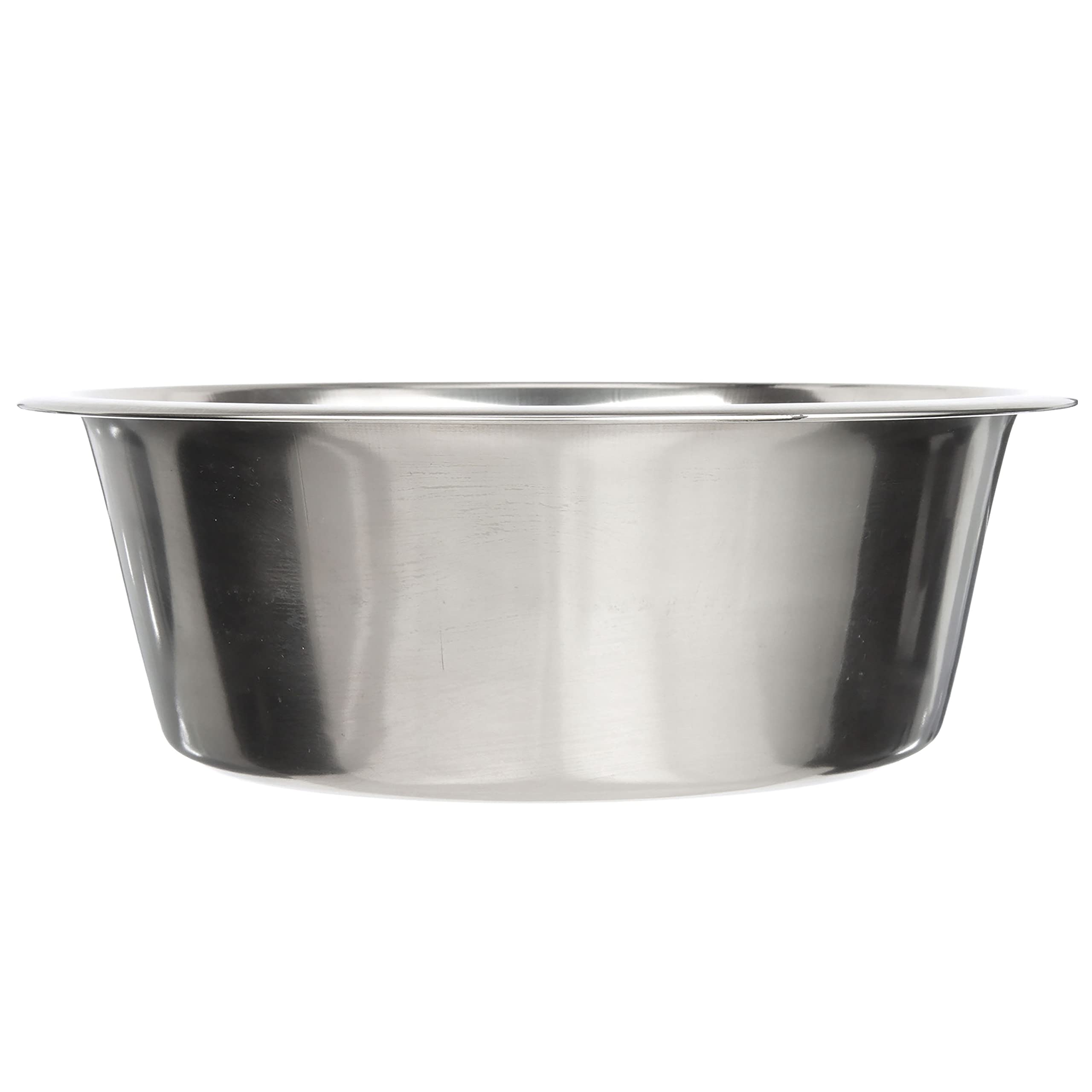 Neater Pet Brands stainless steel bowl top view shows 16-cup (128 oz) capacity for large dogs.