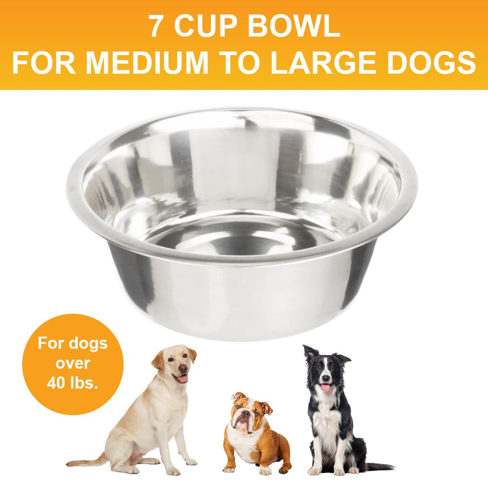 Replacement bowl on deluxe feeder showing seven cup capacity.