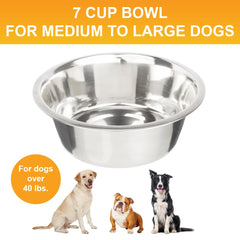 Replacement bowl on deluxe feeder showing seven cup capacity.