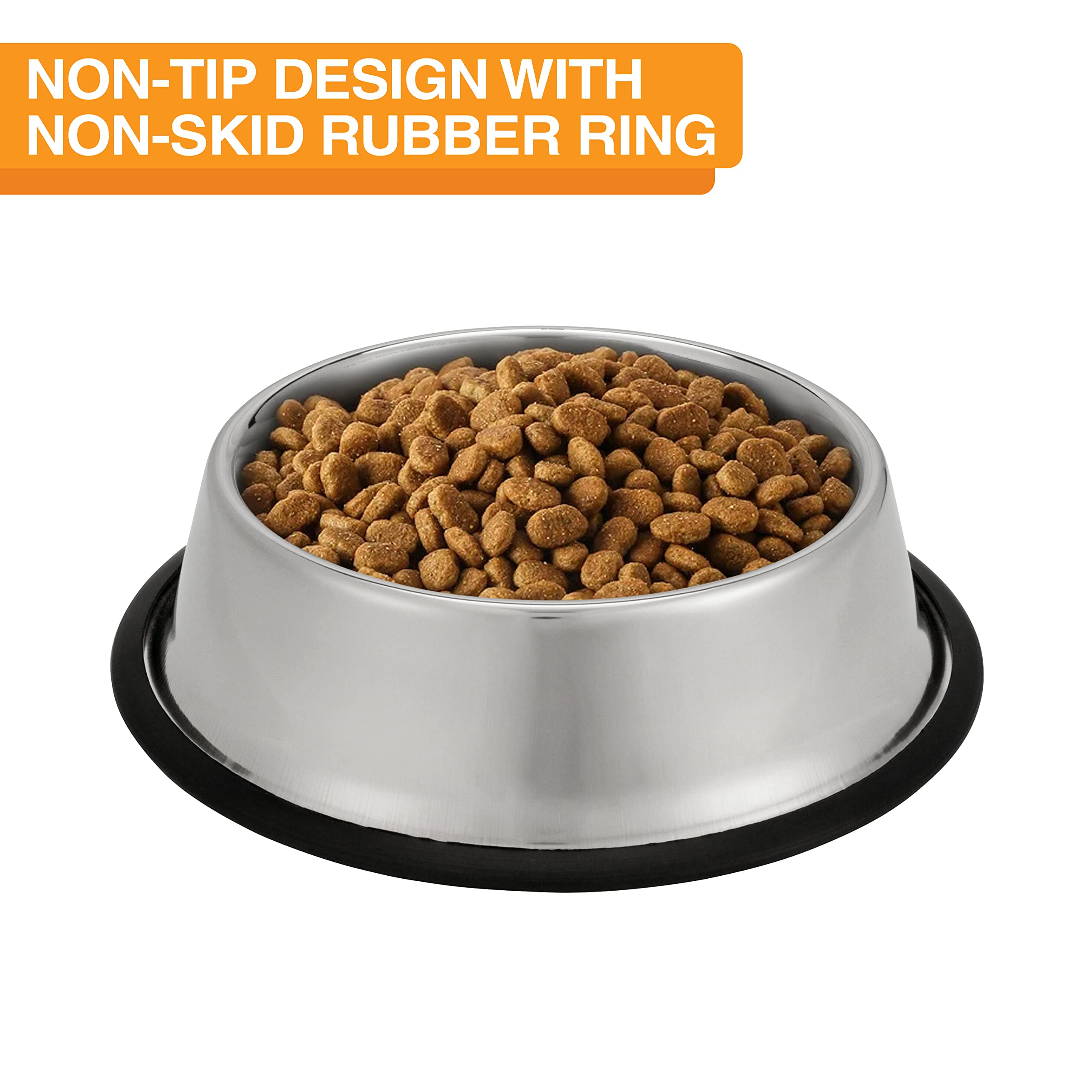 Neater Pet Brands bowl side view highlights non-slip base on hardwood
