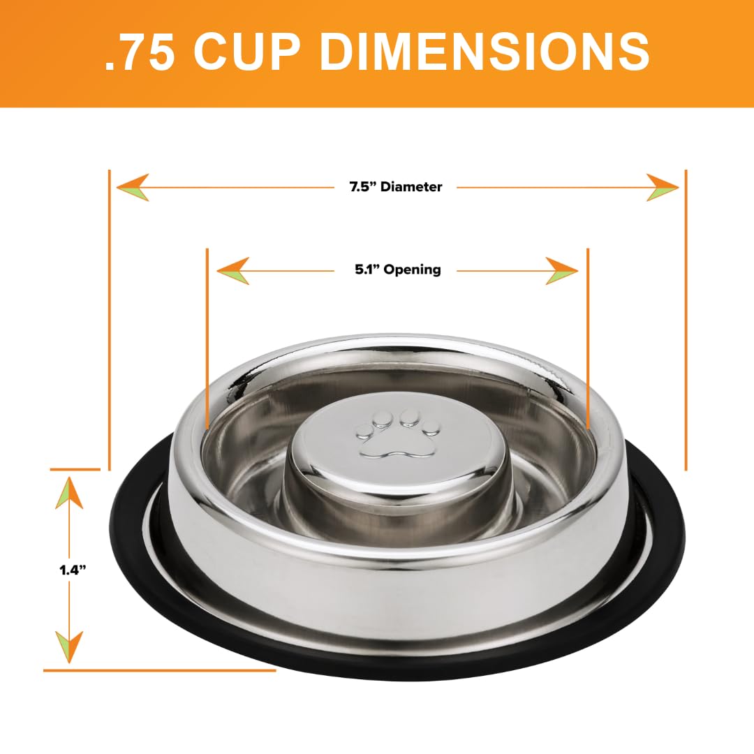 1.4-inch tall design creates a subtle barrier to fast gulping.