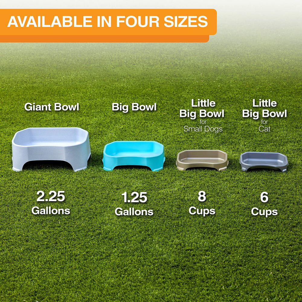 Neater Pet Brands weather-resistant plastic bowl withstands elements