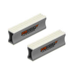 Neater Pet FurDozer 2-Pack Gray for quick, reusable hair removal on carpets and upholstery.