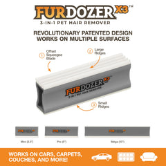 Neater Pet FurDozer blades-squeegee help tackle car interior dirt and pet hair.