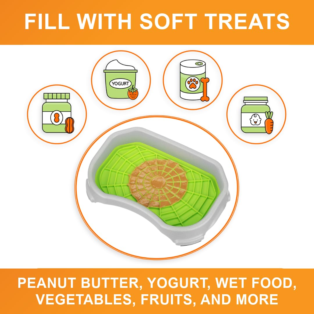 Neater Pets Neat-LIK slow-feeder design extends treat time.