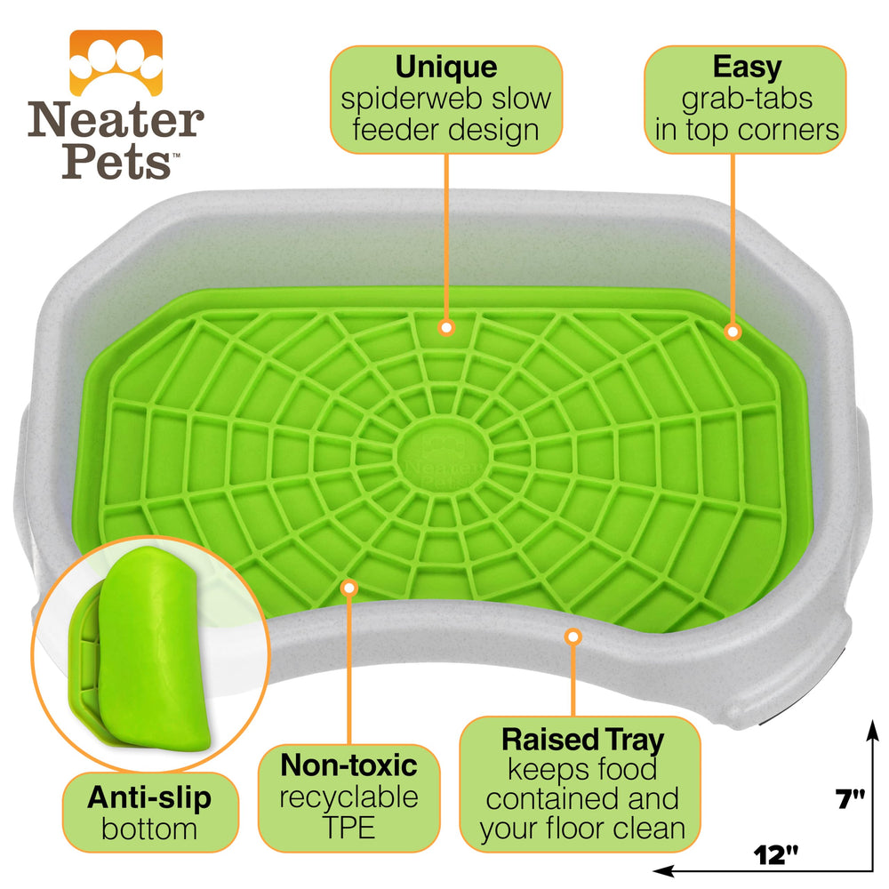 Neater Pets Neat-LIK top-rack dishwasher-safe for quick cleanup.